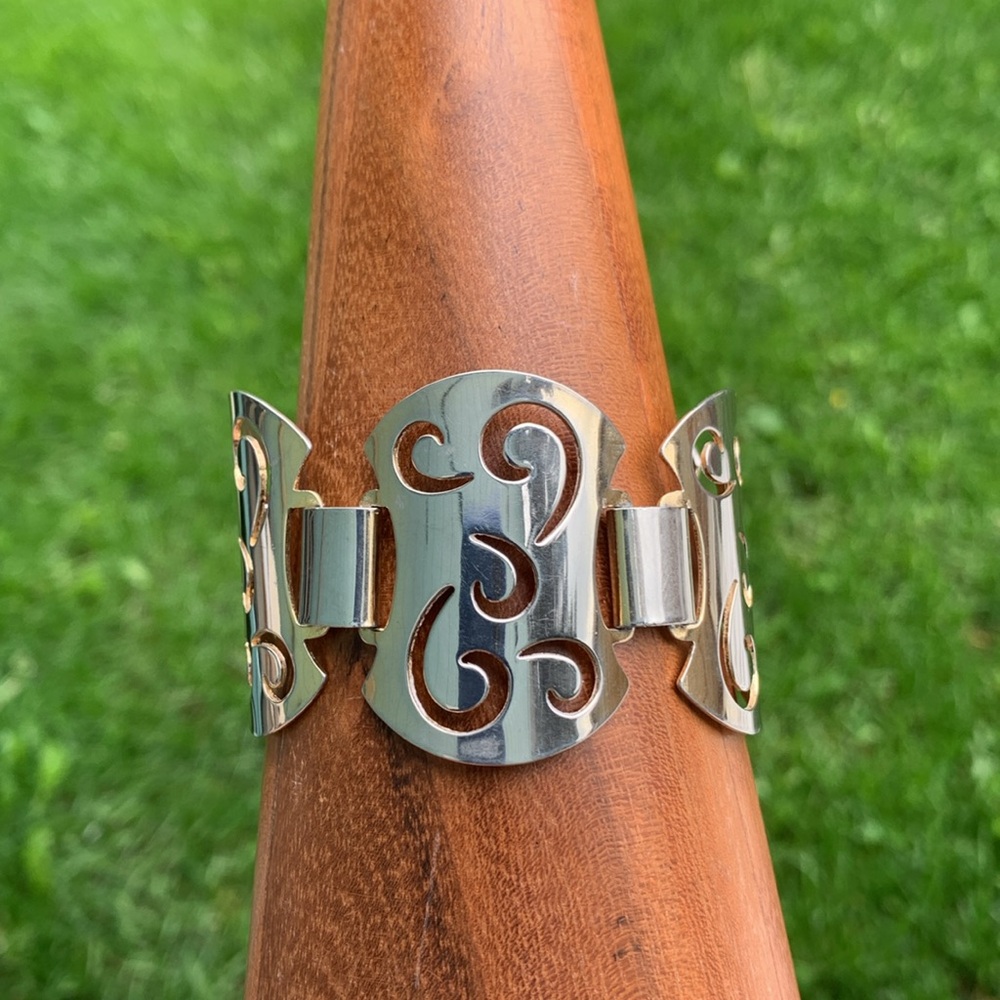 Sara Coventry wide metal bracelet